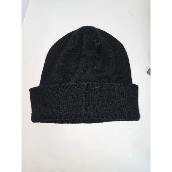 H&M Divided Nirvana Black and Yellow Embroidered Beanie - Picture 3 of 8